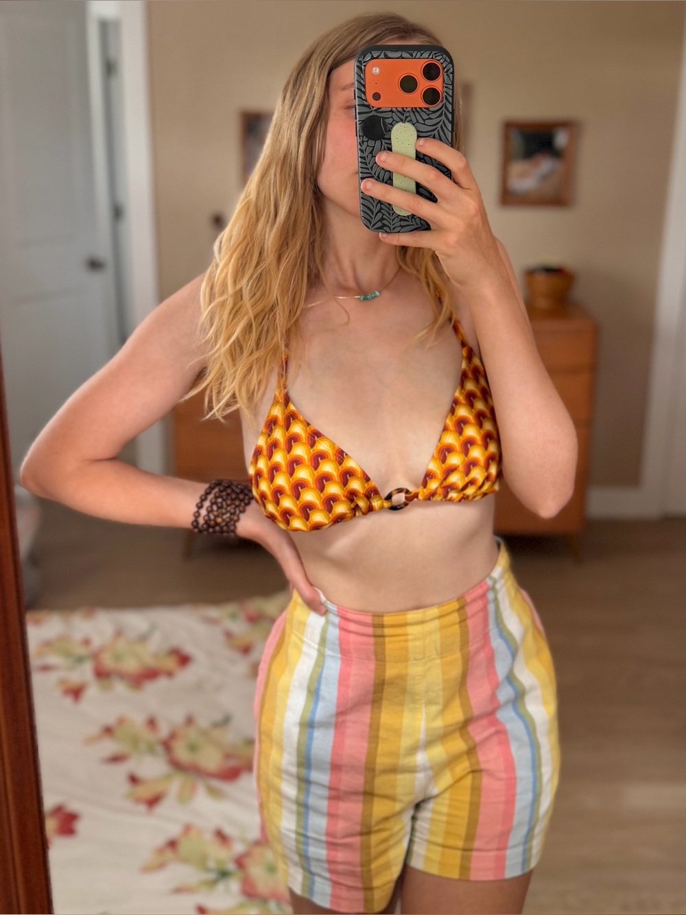 Vintage Y2K Retro String Bikini Top